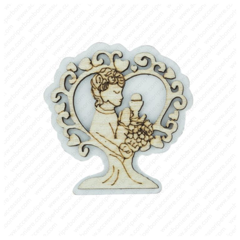 LEGNETTO ALBERO COMUNIONE MASCHIO CM 4,3X4X2