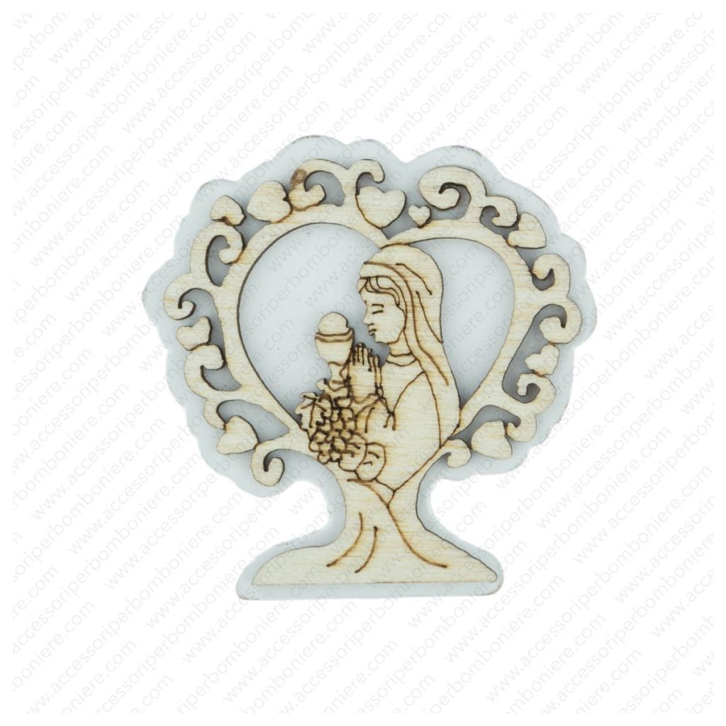 LEGNETTO ALBERO COMUNIONE DONNA CM 4,3X4,2