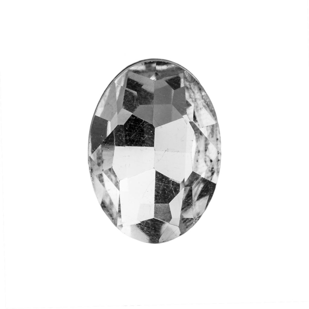 SOGGETTO STRASS OVALE MEDIO