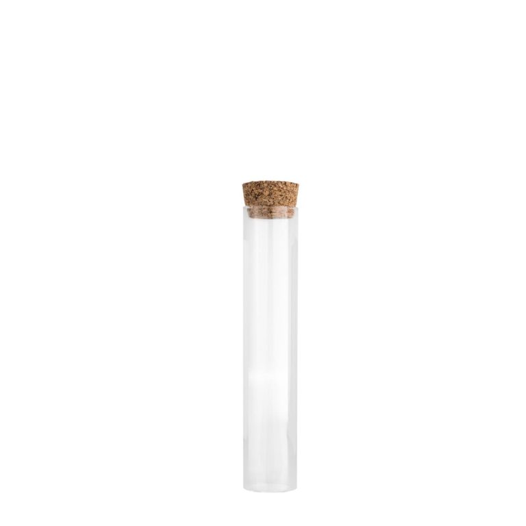 PROVETTA VETRO CON TAPPO SUGHERO 2,5 X 10