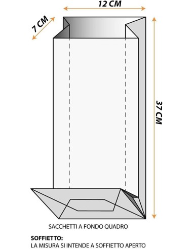 BUSTINA TRASPARENTE OPP. MIS. 12X7X37