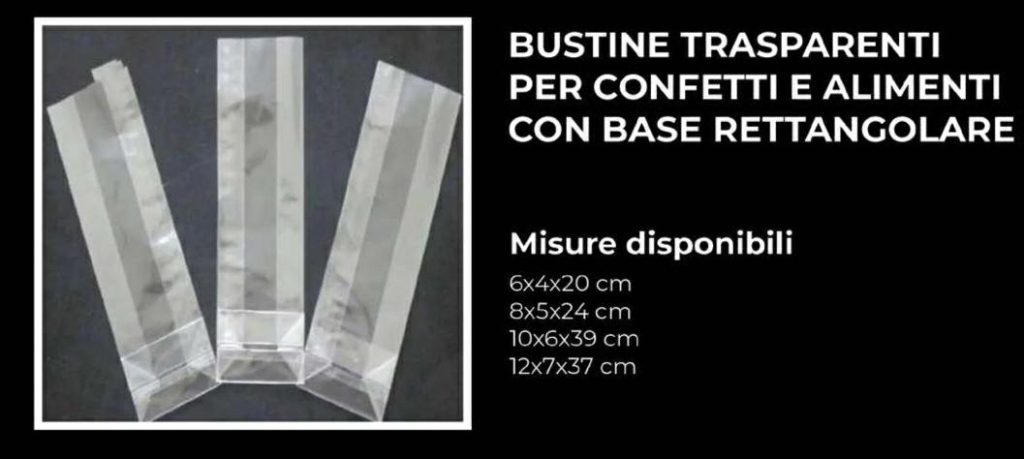BUSTINA TRASPARENTE OPP MIS 6X4X20