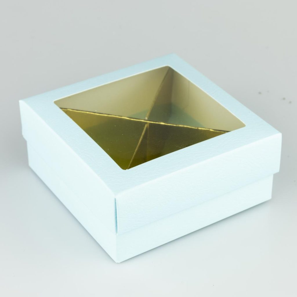SCATOLA CARTONE PER BOMBONIERE 10X10X4,5