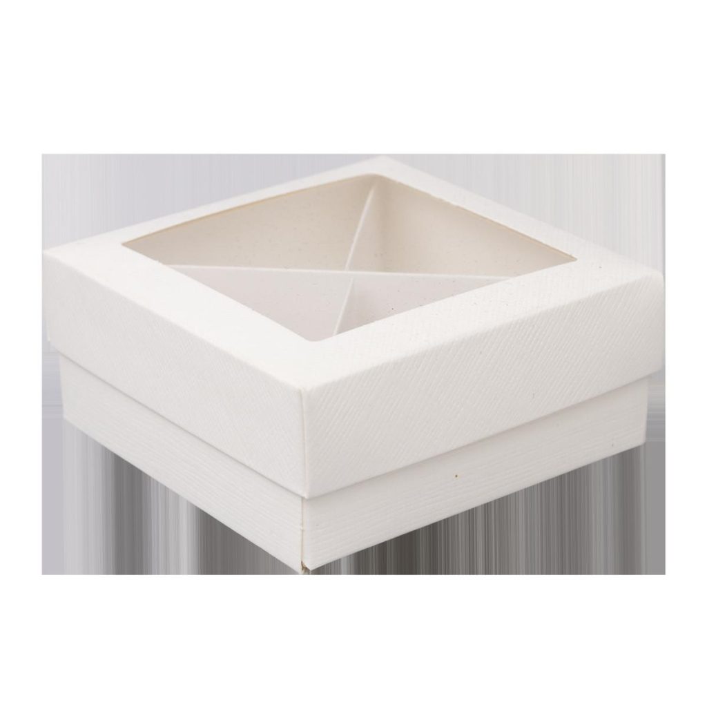 SCATOLA CARTONE PER BOMBONIERE 12X12X4,5