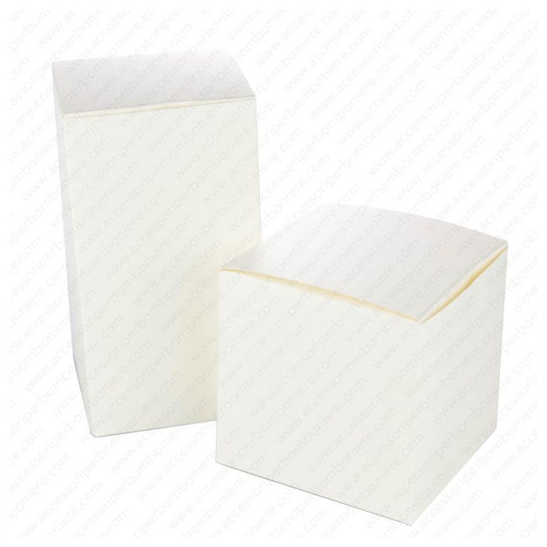 SCATOLA CARTONE PER BOMBONIERE 8X8X8