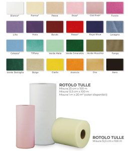 ROTOLO TULLE H 25 X 100MT