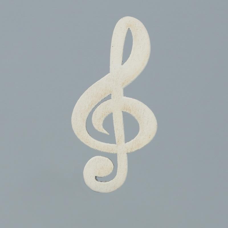 LEGNETTO BIANCO NOTA MUSICALE