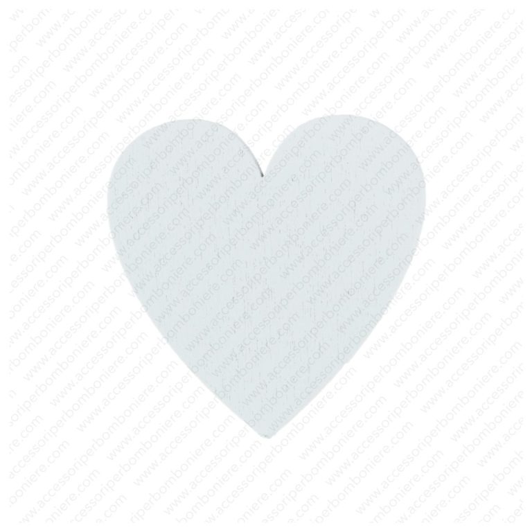 LEGNETTO CUORE PICCOLO  BIANCO 2×2