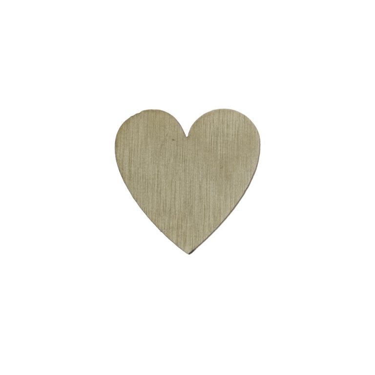 LEGNETTO CUORE GRANDE BIANCO 3×3