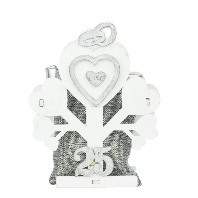 SCATOLA LEGNO ALBERO CON CUORE CON SACCHETTO
