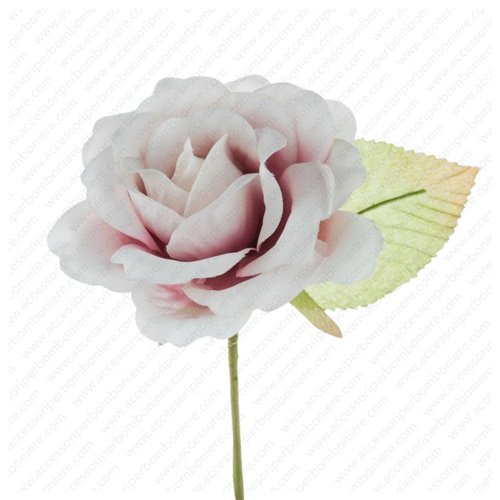 FIORE ART. ROSA APERTA + FOGLIA