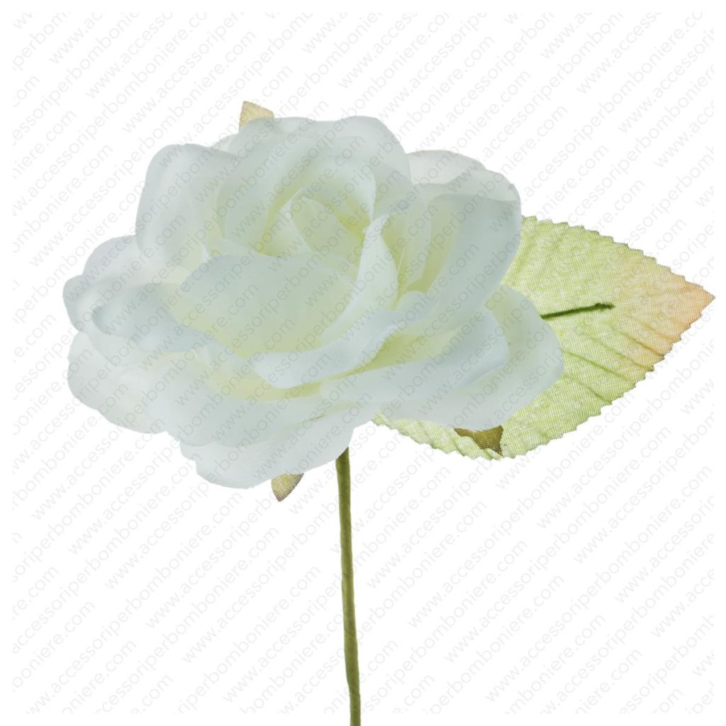 FIORE ART. ROSA APERTA + FOGLIA