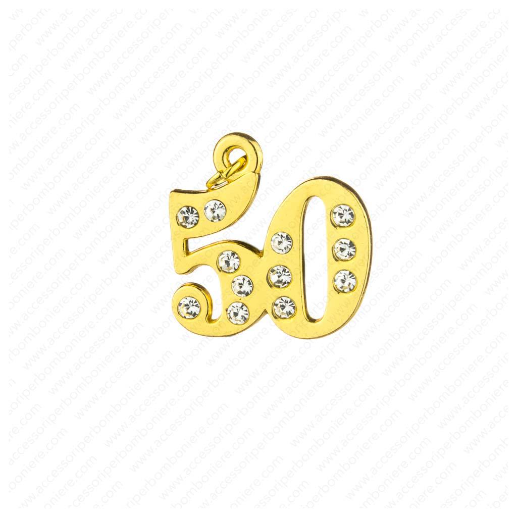 APPLICAZIONE IN METALLO NUMERO 50 2,5 X 2,5