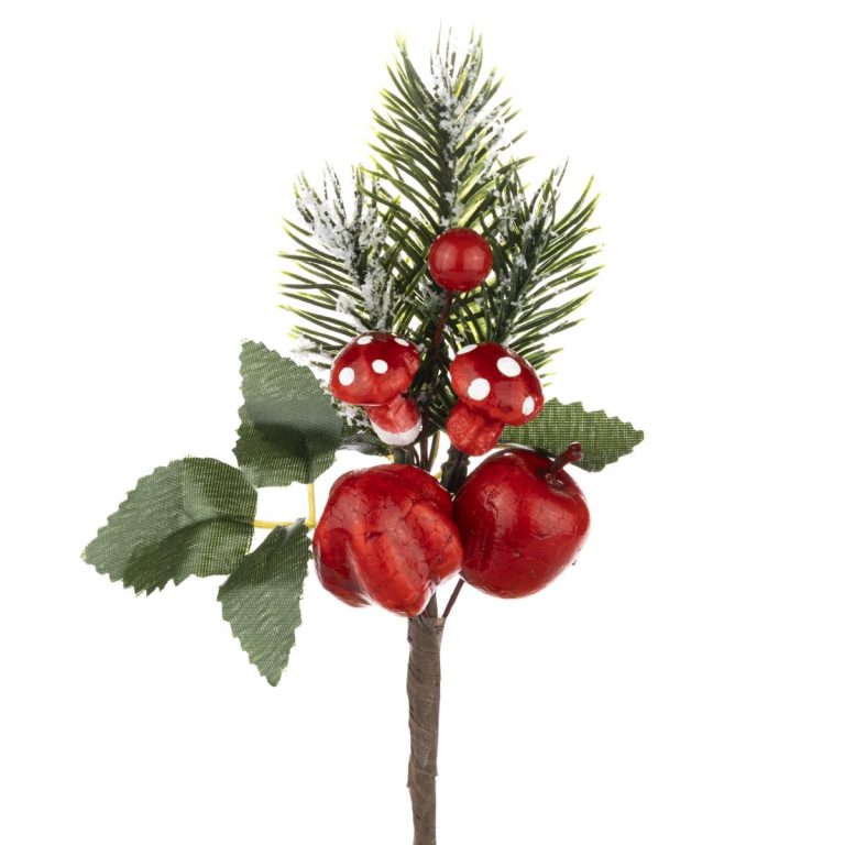 FIORE ARTIFICIALE MAZZETTO MELA E FUNGHI 8X8