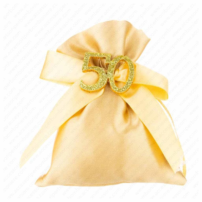 SACCHETTO ANNIVERSARIO 25/50 MIS. 8X9