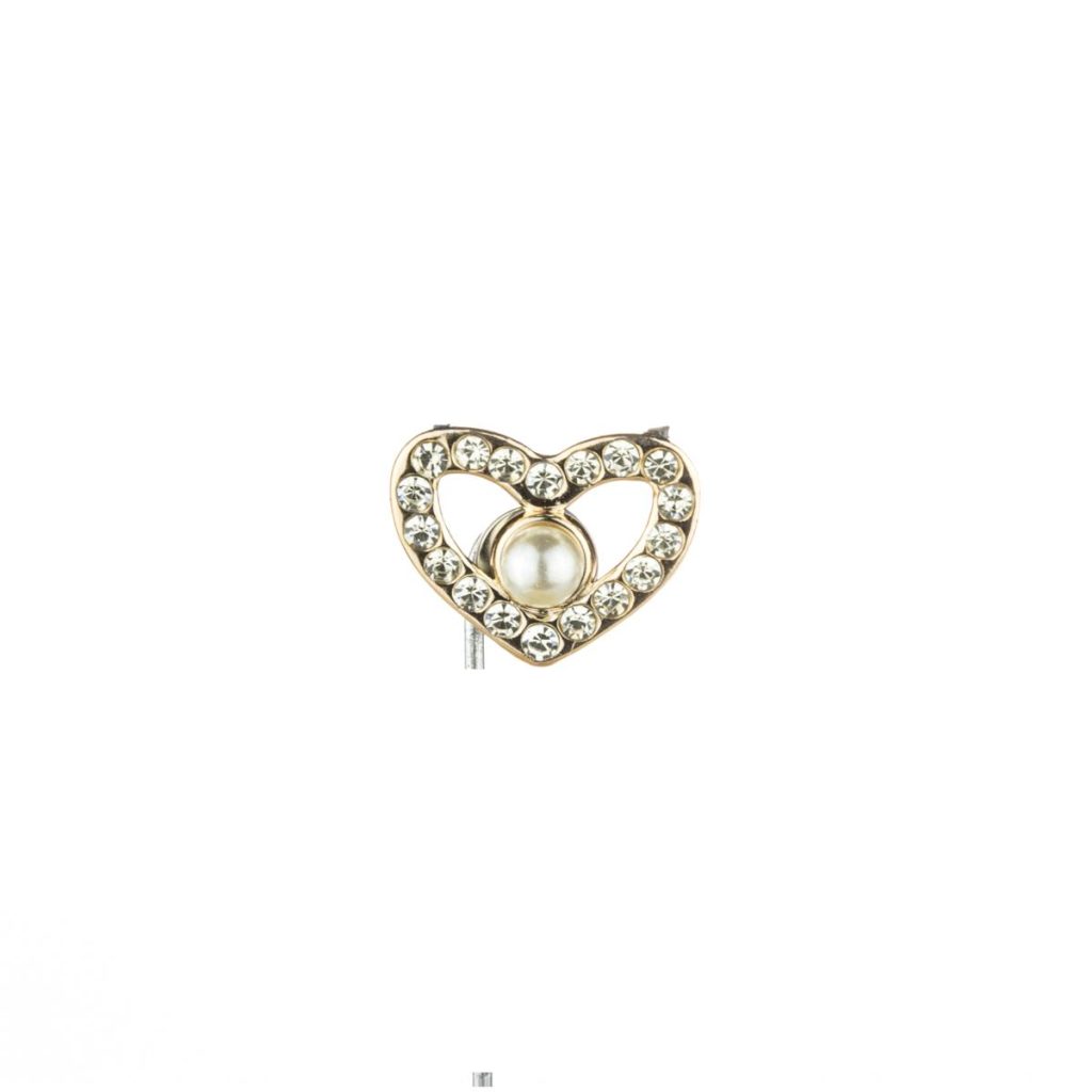 APPLICAZIONE CUORE CON STRASS MIS. 2,2 X 1,7