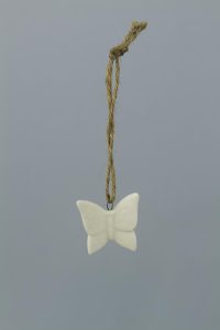 SOGGETTI IN CERAMICA FARFALLA PICCOLA BIANCO