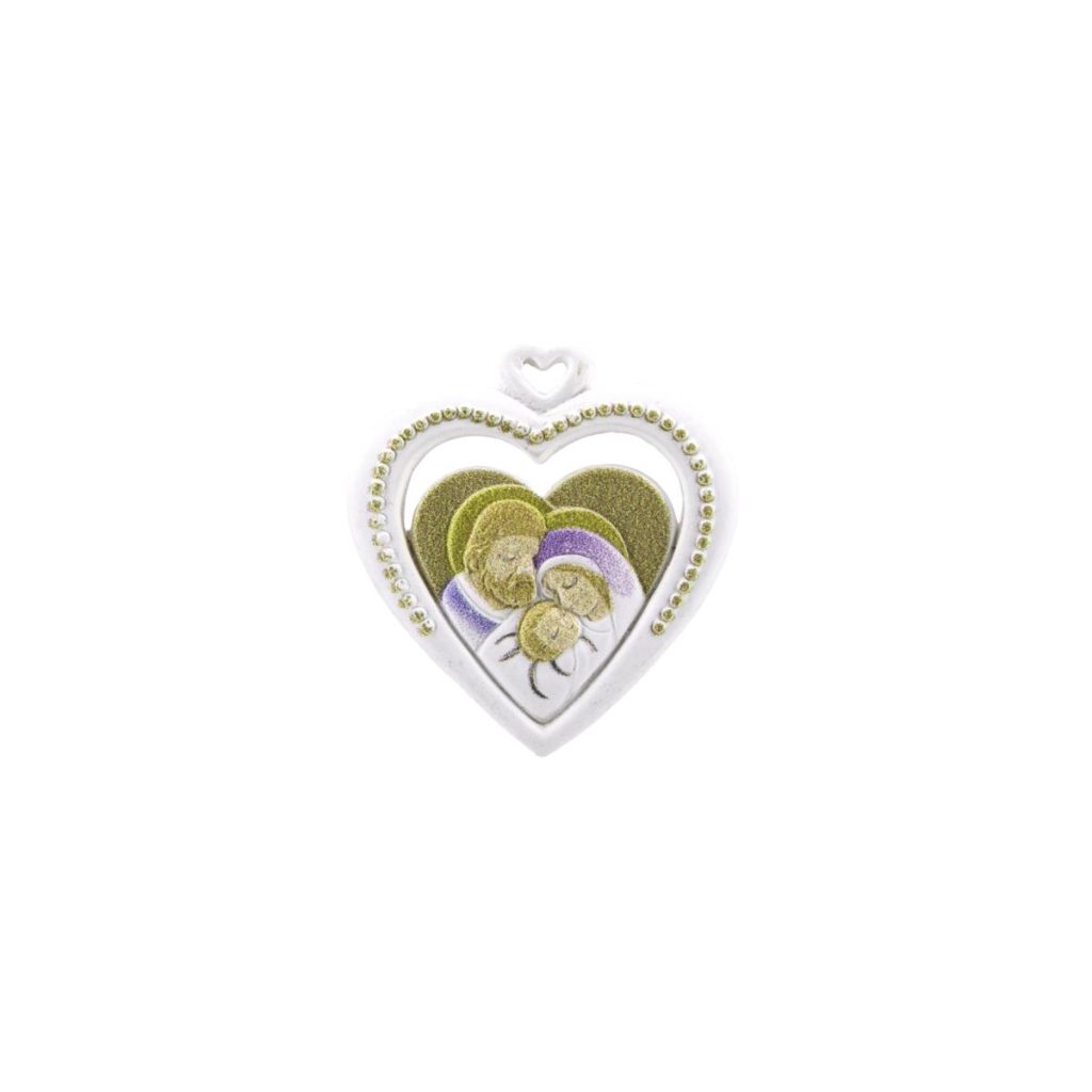 GESSETTO CUORE CON NATIVITA' MIS 4,5X4
