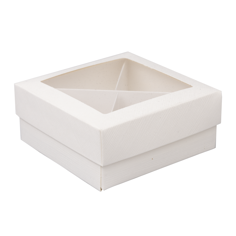 SCATOLA CARTONE PER BOMBONIERE 12X12X4,5