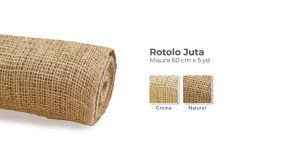 ROTOLO STOFFA JUTA CM 60 X 5 YARD