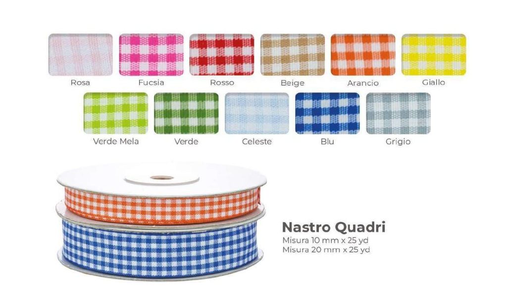 NASTRO QUADRI 10 X 25 YARD