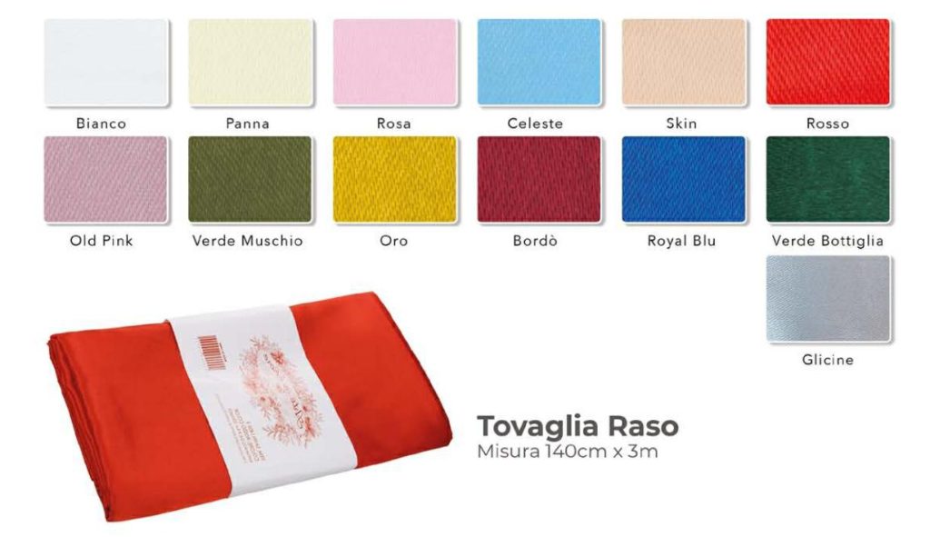 TOVAGLIA DI RASO CM. 140 X 3 MT