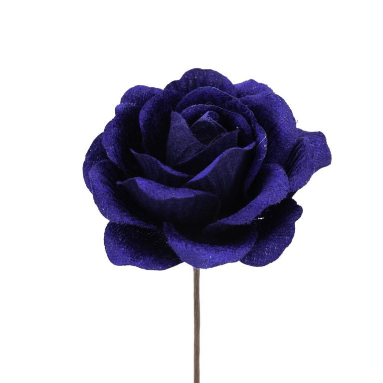 ROSA VELLUTO MEDIA DIAM. 8CM