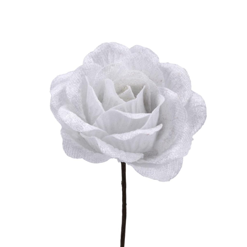 ROSA VELLUTO MEDIA DIAM. 8CM