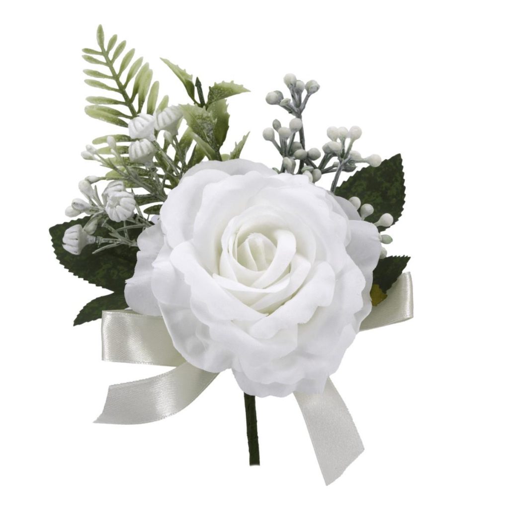 ROSA CON GYPSOFILA DIAM. 10 CM