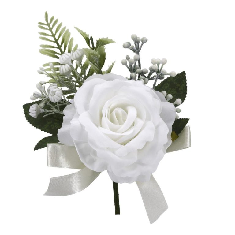 ROSA CON GYPSOFILA DIAM. 10 CM