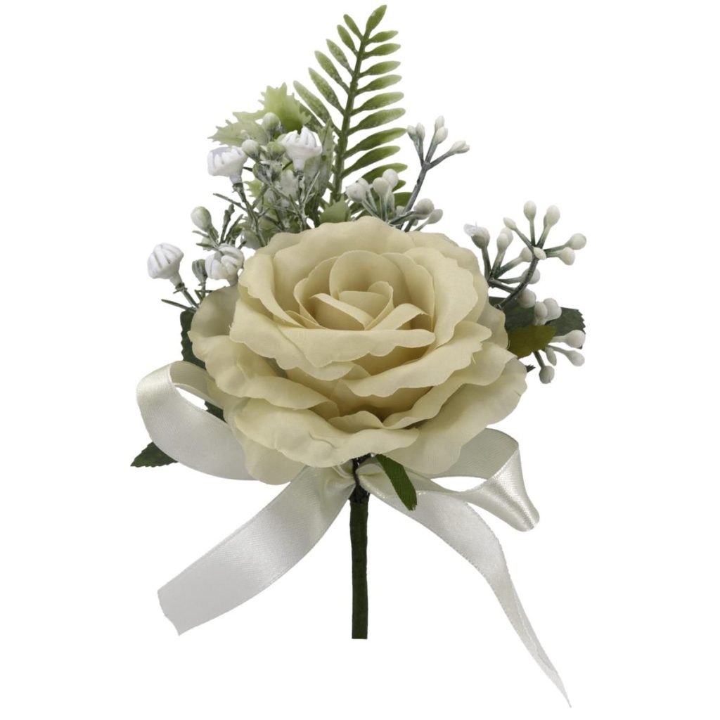 ROSA CON GYPSOFILA DIAM. 10 CM