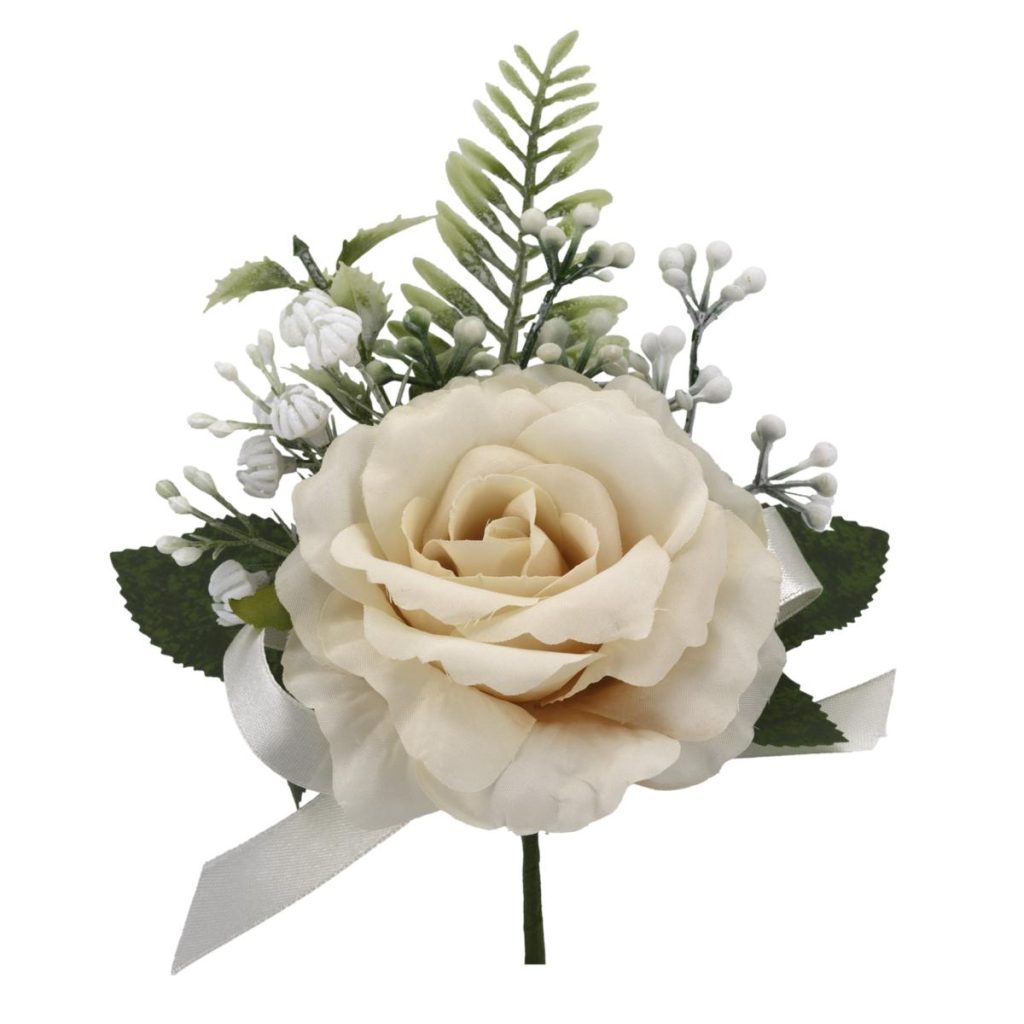 ROSA CON GYPSOFILA DIAM. 10 CM