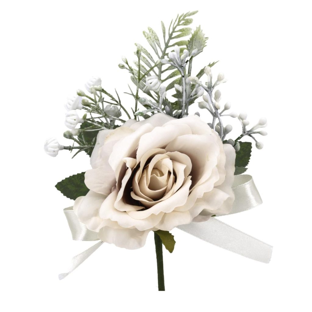 ROSA CON GYPSOFILA DIAM. 10 CM