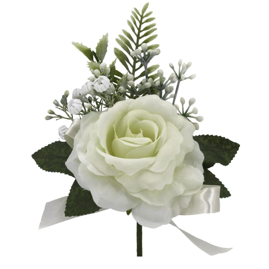 ROSA CON GYPSOFILA DIAM. 10 CM