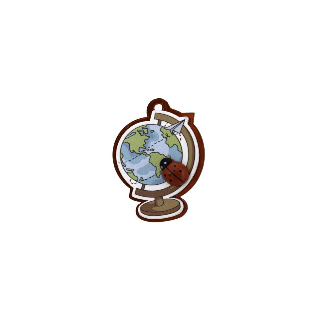 LEGNETTO MAPPAMONDO GRANDE CON MAGNETE MIS. 3,5X5