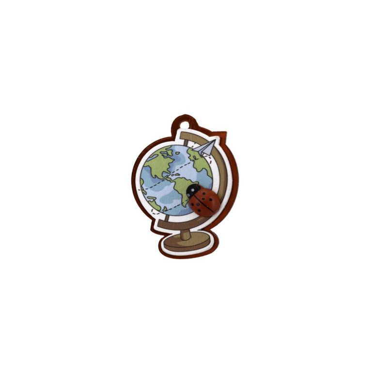 LEGNETTO MAPPAMONDO GRANDE CON MAGNETE MIS. 3,5X5