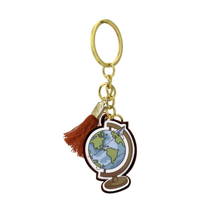 LEGNETTO MAPPAMONDO PICCOLO CON CIONDOLO 2,5 X 3