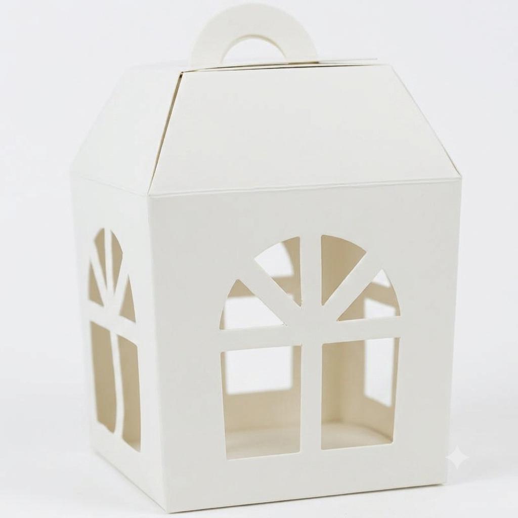 SCATOLA CARTONE PER BOMBONIERE ART.12 LANTERNA 10X10X13