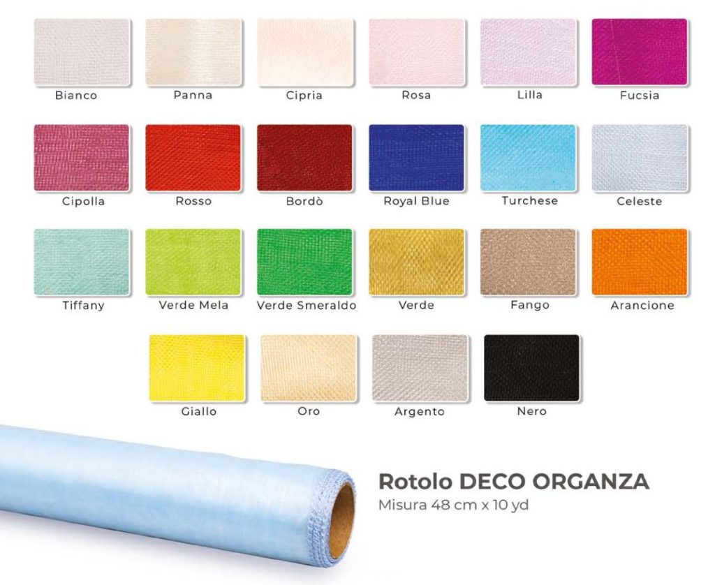AA1455 DECOSTOFFA ORGANZINA 0,5X10YARD